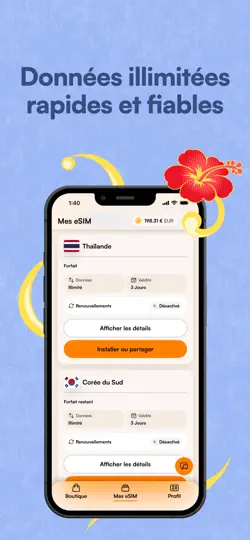 Capture d'écran de Airalo: ESIM Voyage & Internet sur iPhone 4