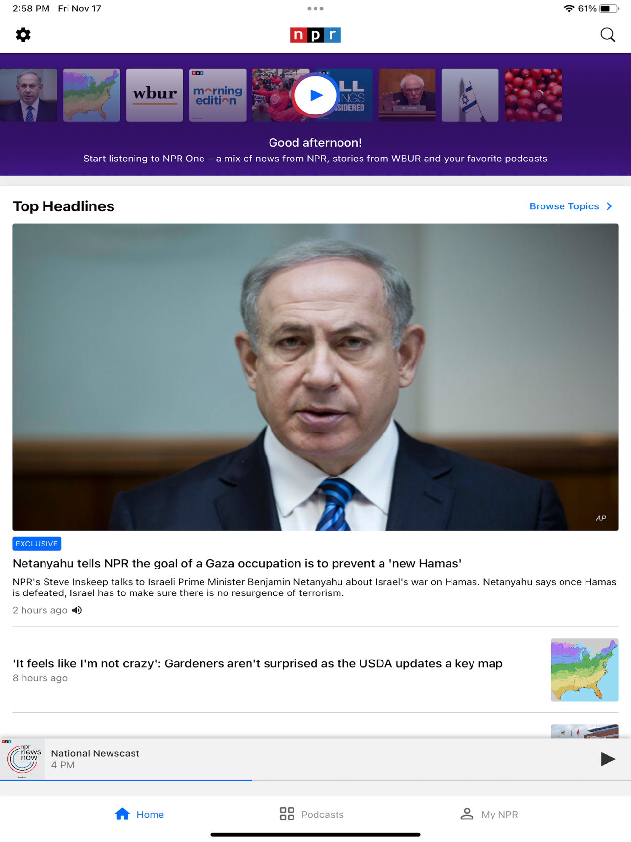 NPR: National & Local News screenshot 1