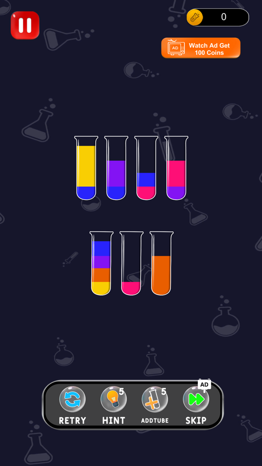 #2. Water Sorting Color IQ Puzzle (macOS) Podle: Sulman Hussain Khan