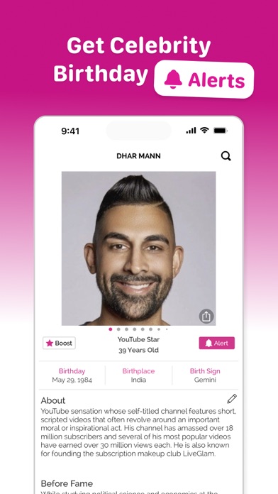 Famous Birthdays Screenshot