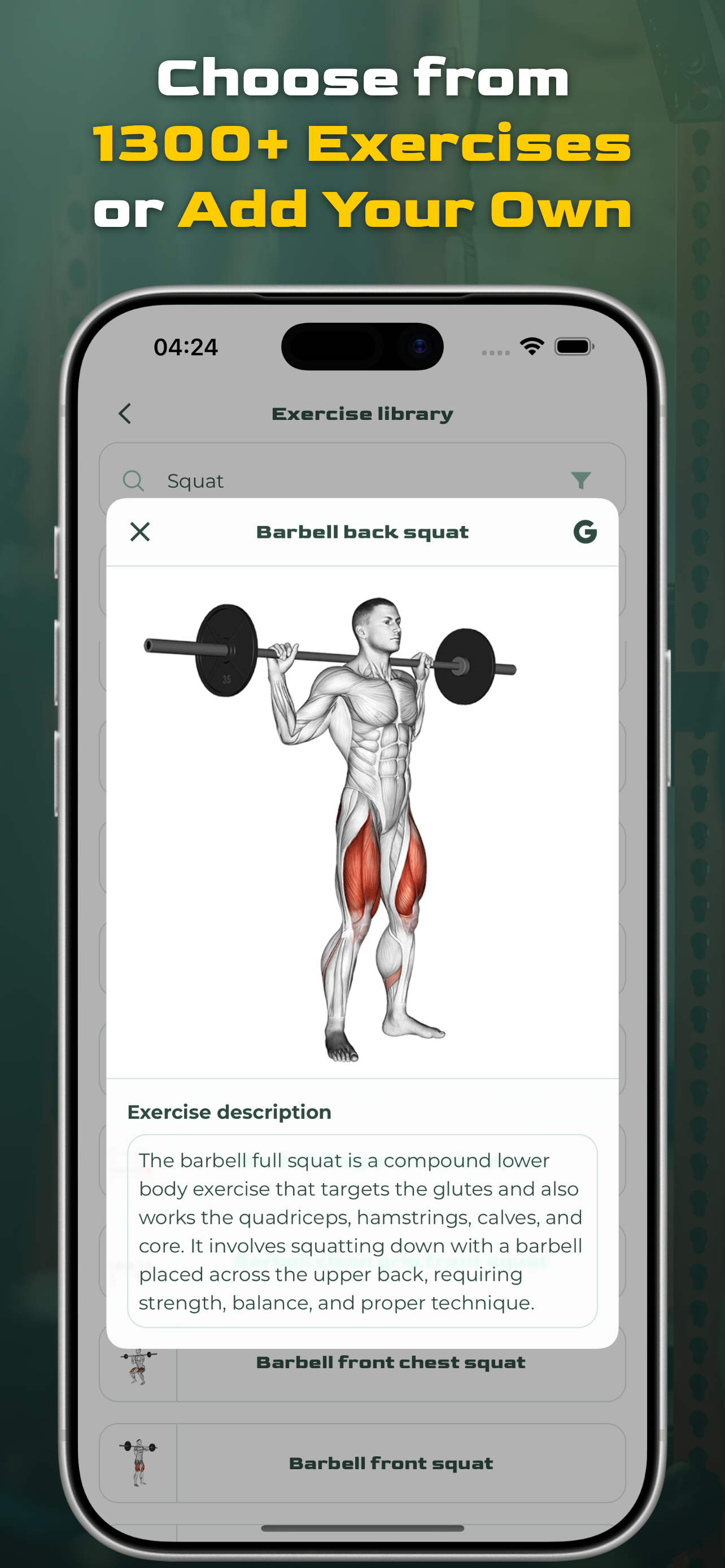 Virtus Athlete Gym Workout Log