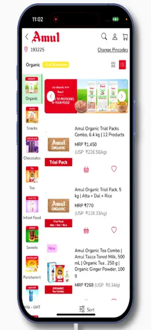 Amul Shop iPhone screenshot 2