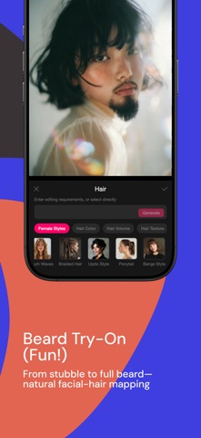 HairWow:AI Makeover & Analysis iPhone screenshot