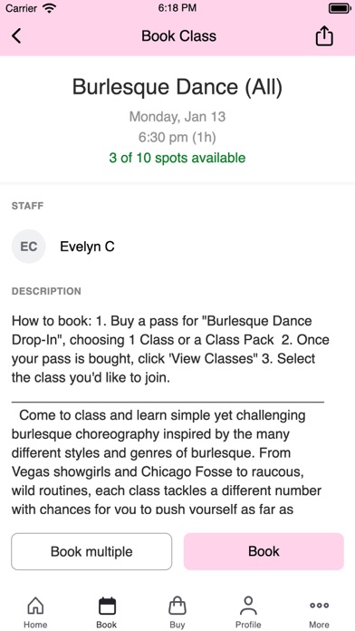 Soho School of Burlesque screenshot