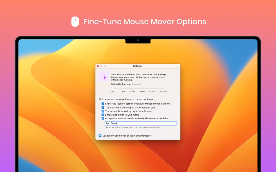 #2. Auto Mouse Mover - Anti Sleep (macOS) De: Harshad Jadav