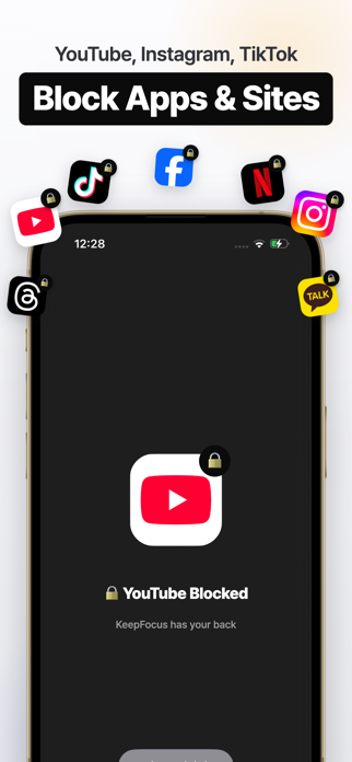 KeepFocus: Block Apps & Sites Screenshot 1 of 5