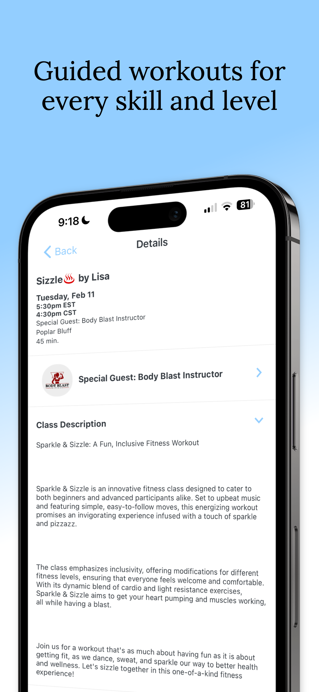 BODY BLAST FITNESS