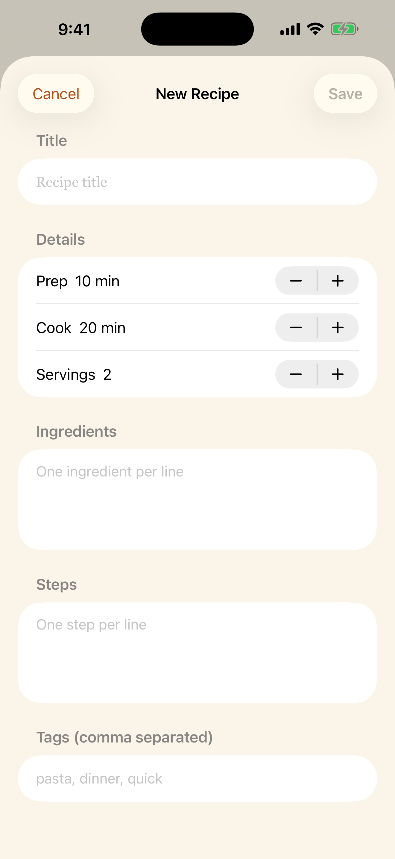 RecipeNote Cookbook screenshot 3