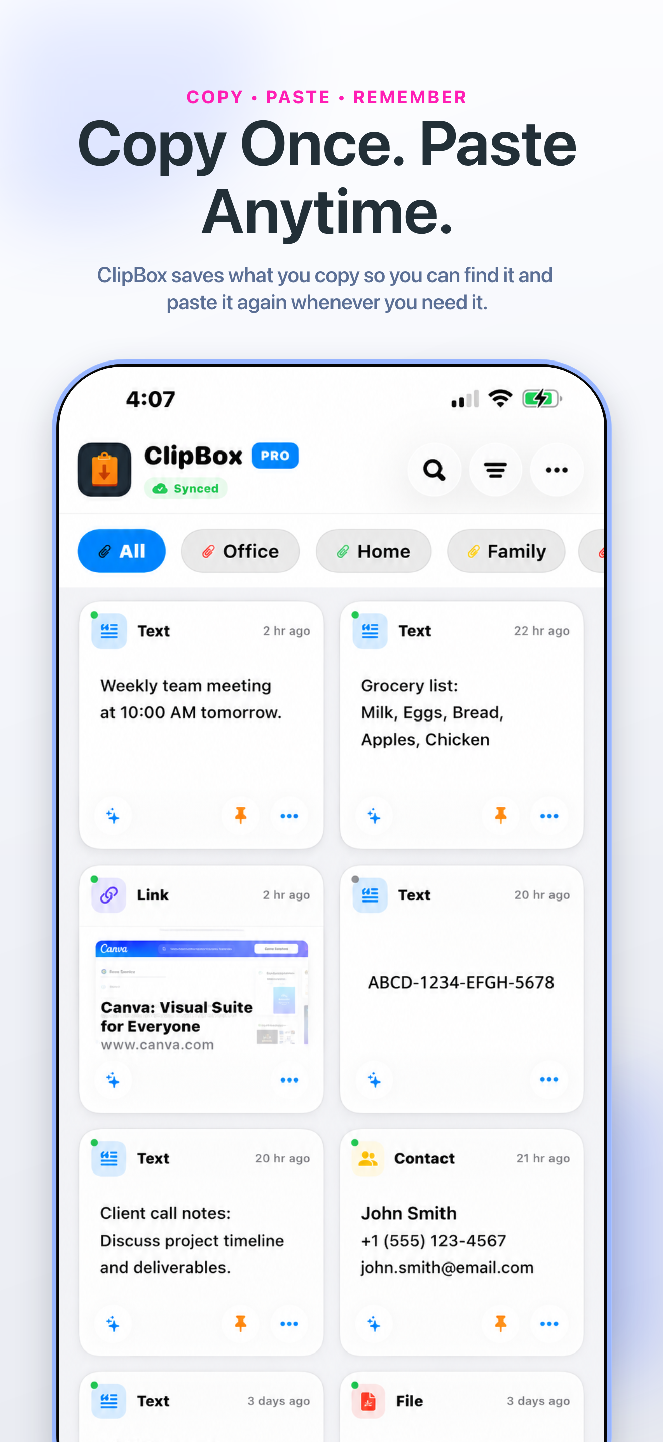 Clipboard Manager - ClipBox screenshot 2