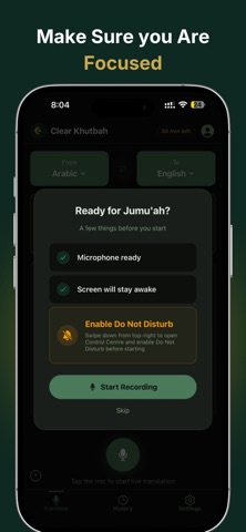 Clear Khutbah - AI Translator iPhone screenshot