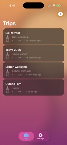 Bon Voyage - trip organizer screenshot