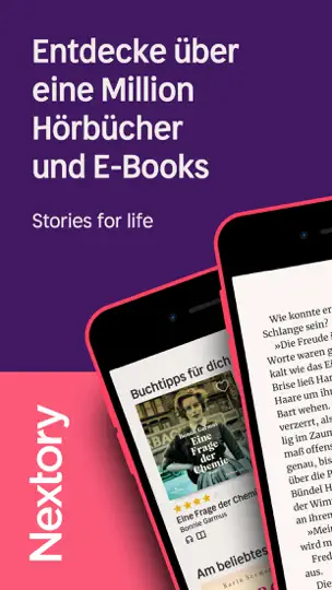 Screenshot von Nextory: Hörbücher & E-Books auf dem iPhone 1