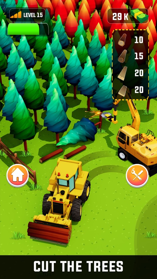 #1. Idle Lumber Harvester Mill 3D (iOS) 由: Frigate Games