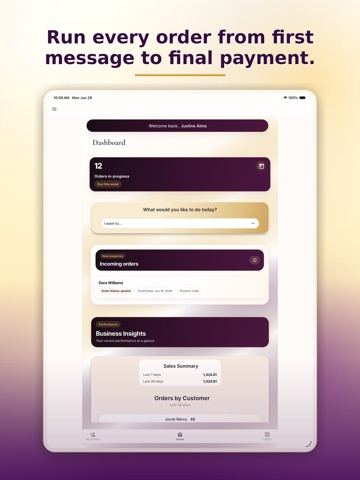 BakersPro: Cake & Pastry Biz iPad screenshot 1