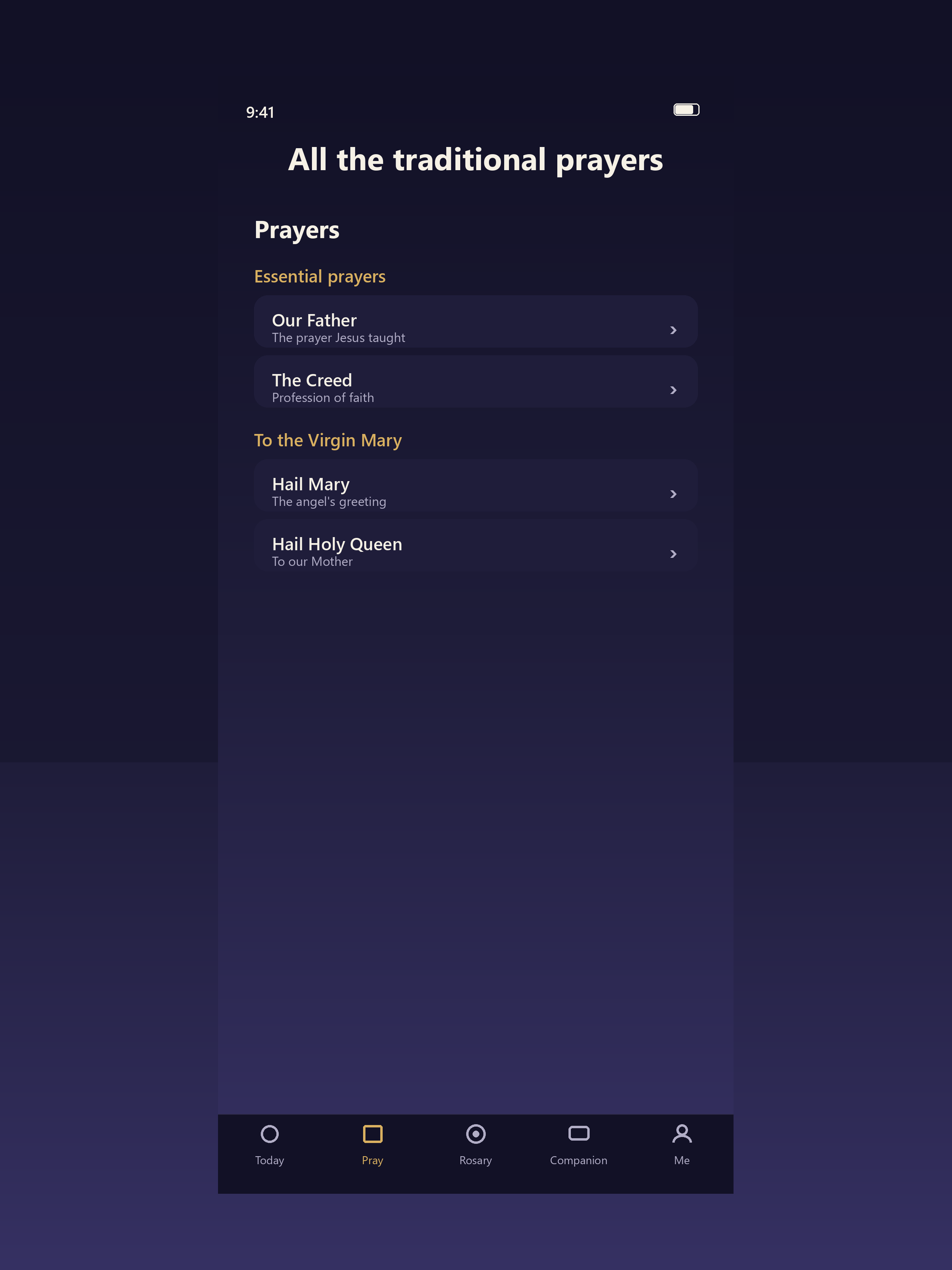 Oravia: Catholic Prayer screenshot 9
