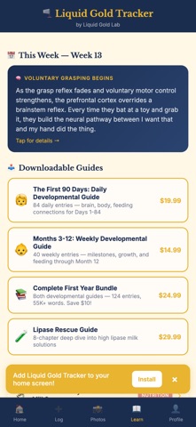 Liquid Gold Tracker screenshot