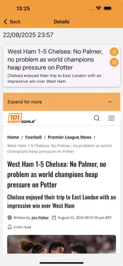 Скриншот RSS Reader Feeds на iPhone 3