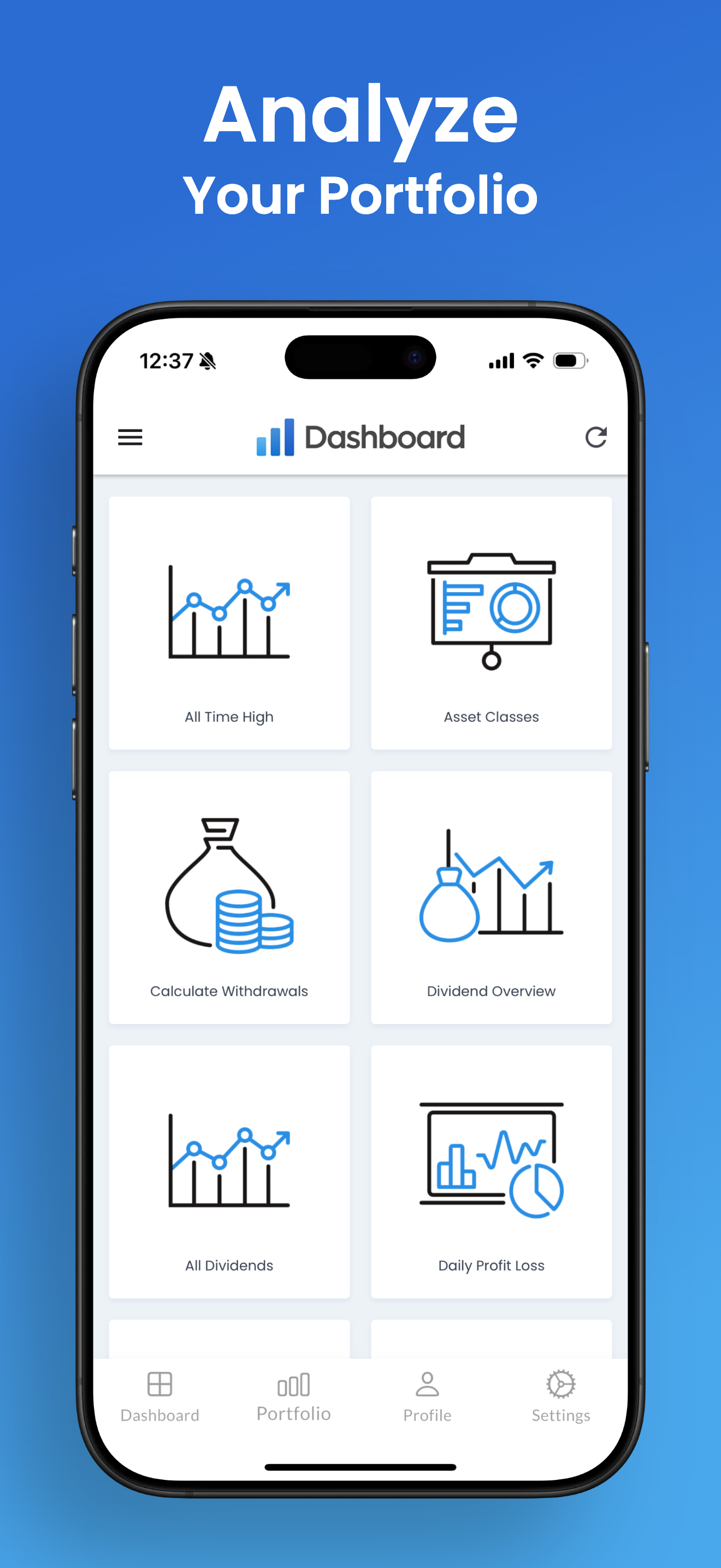 Dashboard - Portfolio Tracker screenshot 3