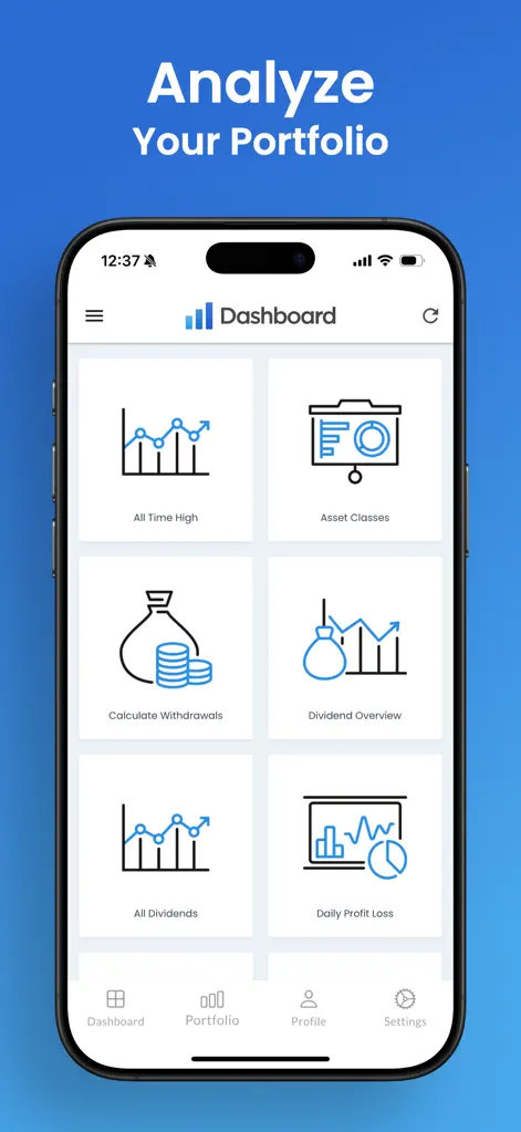 Dashboard - Portfolio Tracker - Finance App | MWM