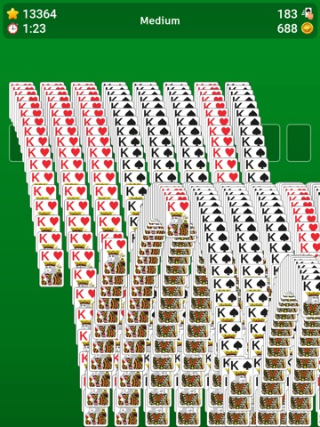 Spider Solitaire` iPad screenshot
