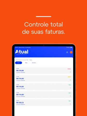Atual Telecom iPad screenshot