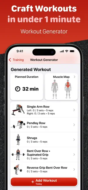Gym Workout Planner: BodyPeak screenshot 1