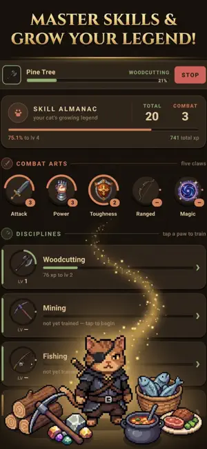 PawRPG: AFK Idle Text MMO RPG screenshot 3