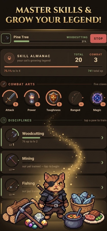 PawRPG: AFK Idle Text MMO RPG screenshot 4