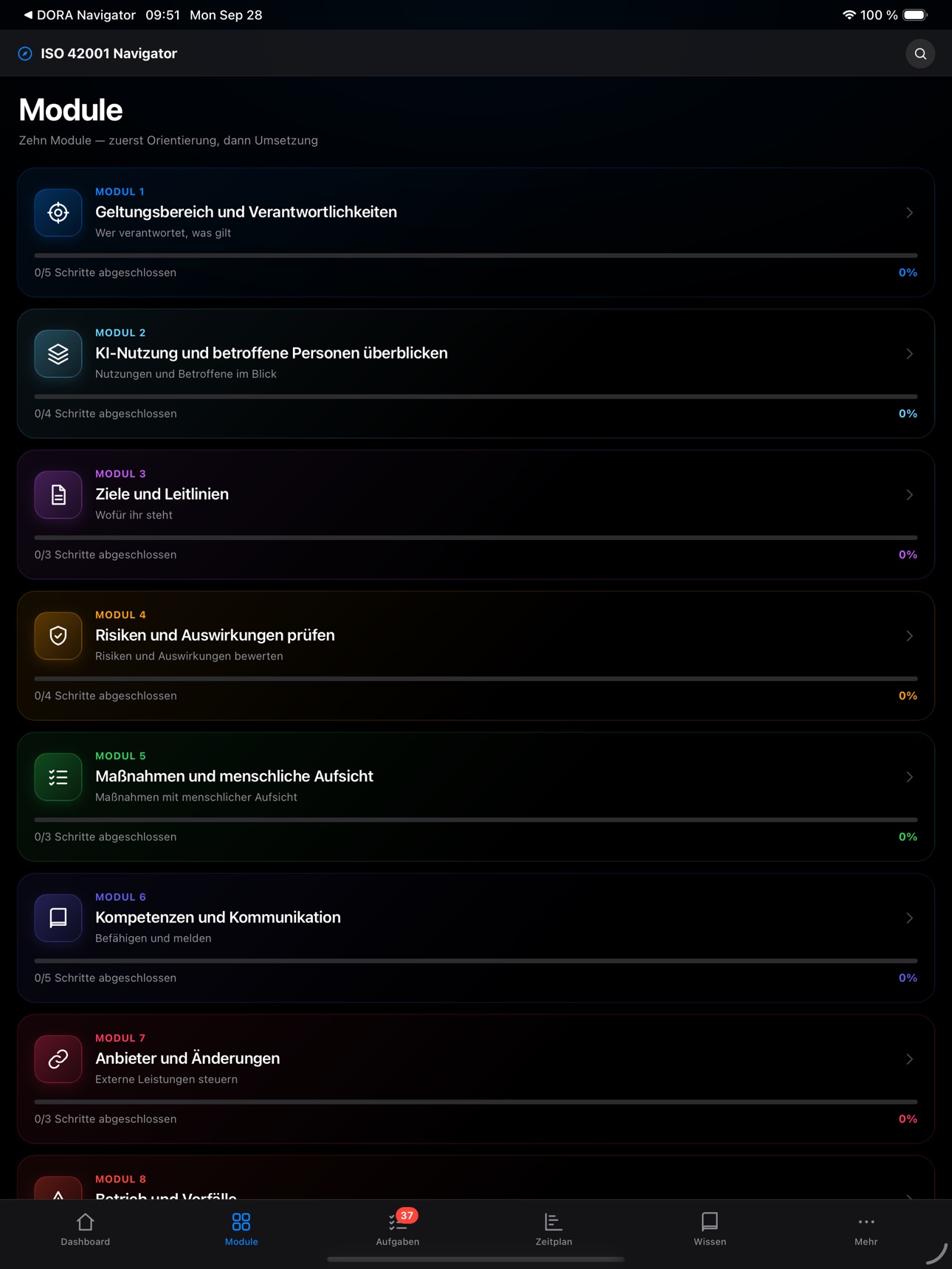 Screenshot 7 of ISO 42001 Navigator