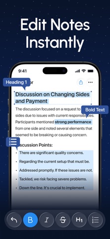 AI Note Taker & Speech to Text iPhone screenshot