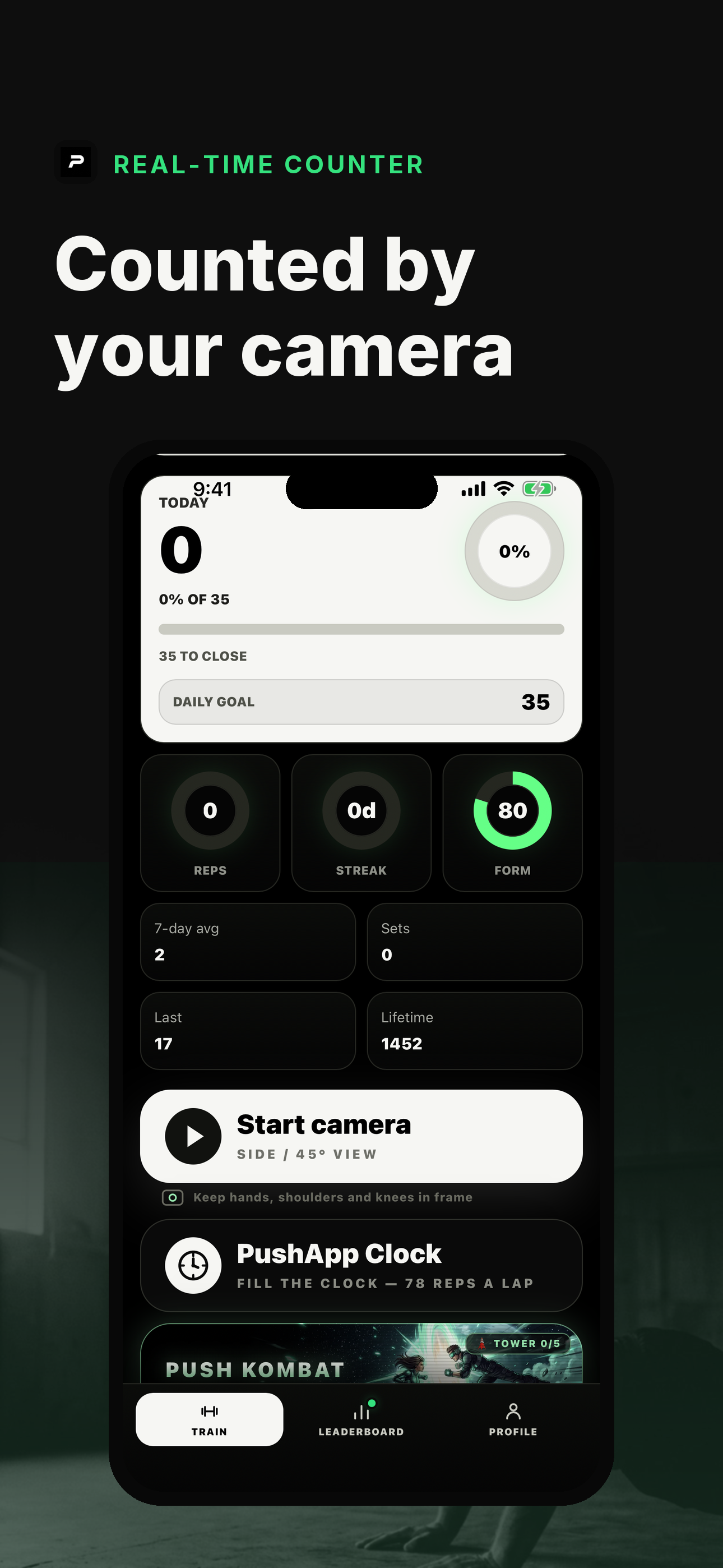 PushApp - Push-Up Counter screenshot 3
