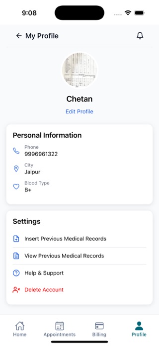 SK-CMS Patient App Screenshot 4 of 5