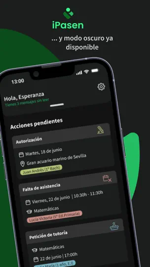 Captura de pantalla de IPasen en iPhone 7