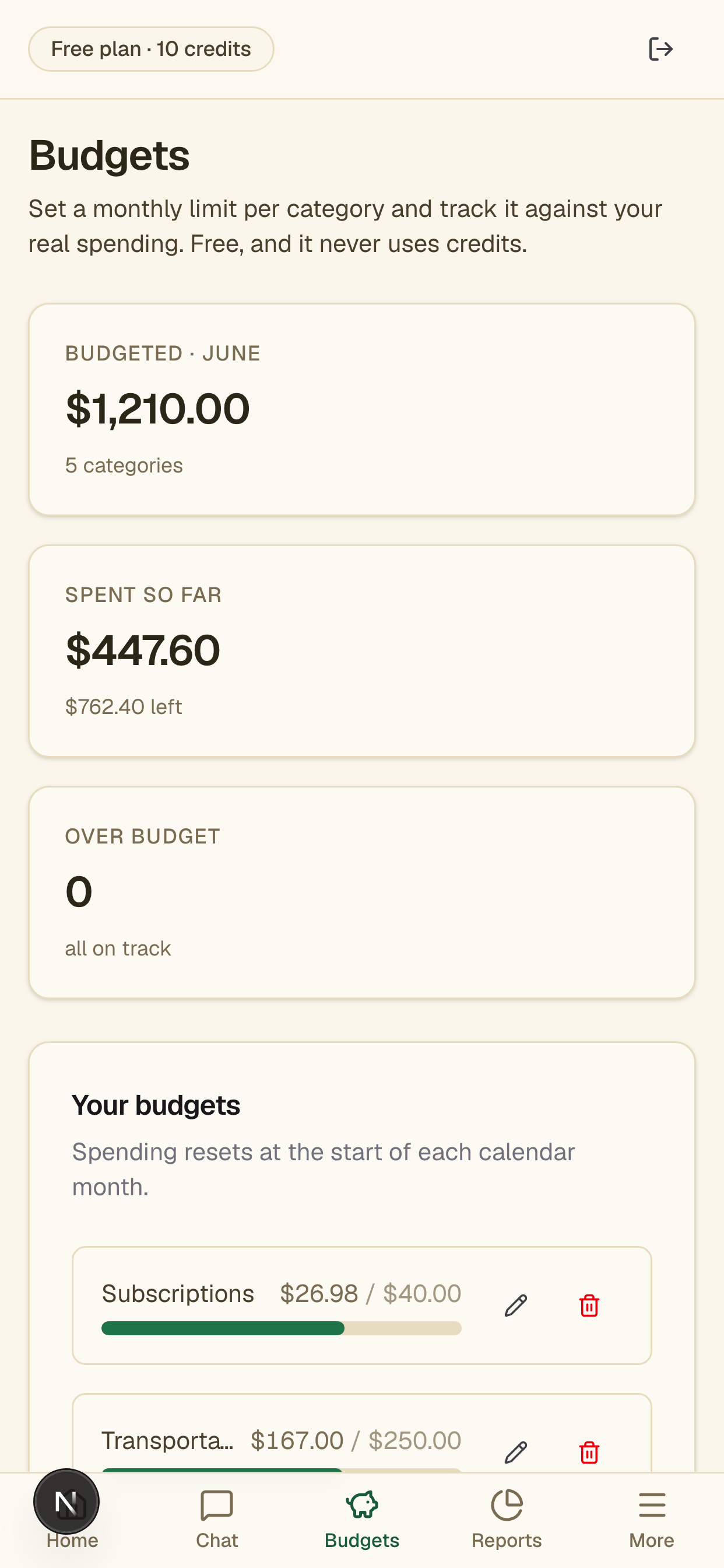 Cashowa Money Tracker