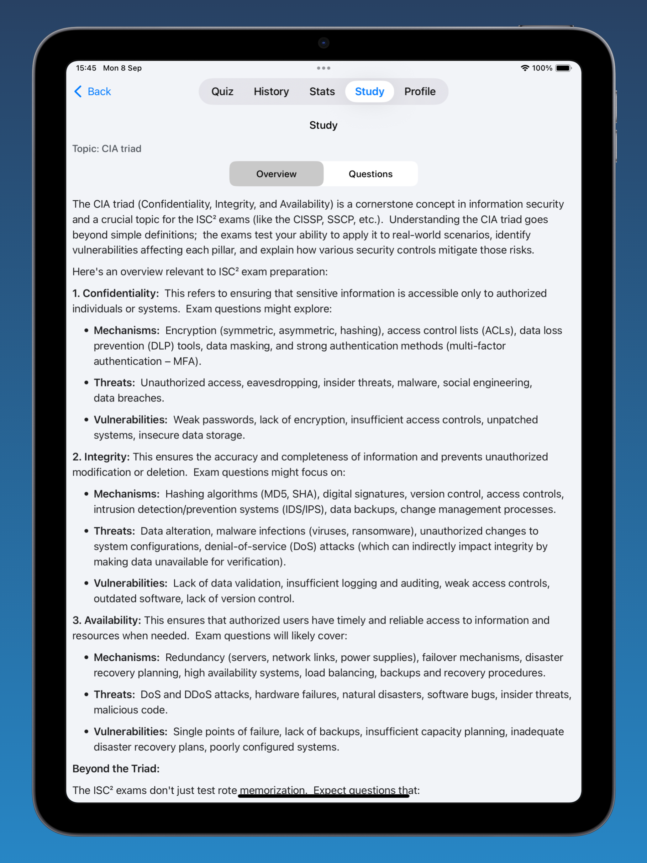 ISC2 Exam Prep: CISSP & CC screenshot 18