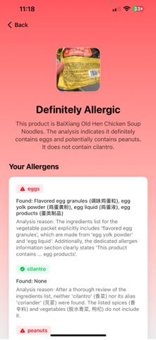 SnapAllergy - Stop allergy Screenshot 7 of 8