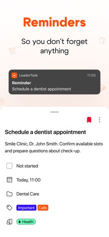 LeaderTask: Task Planner iPhone screenshot