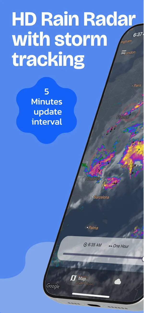 Screenshot #1 pour Cartes de Pluie