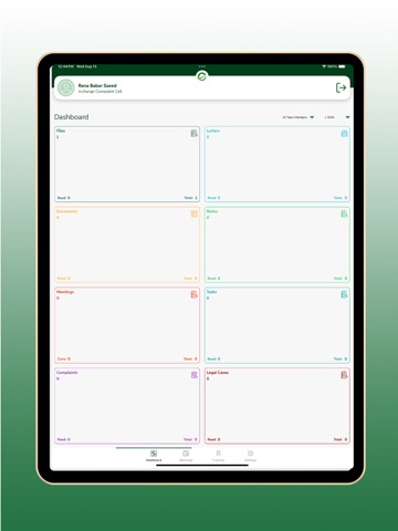 CDA e-OFFICE iPad screenshot