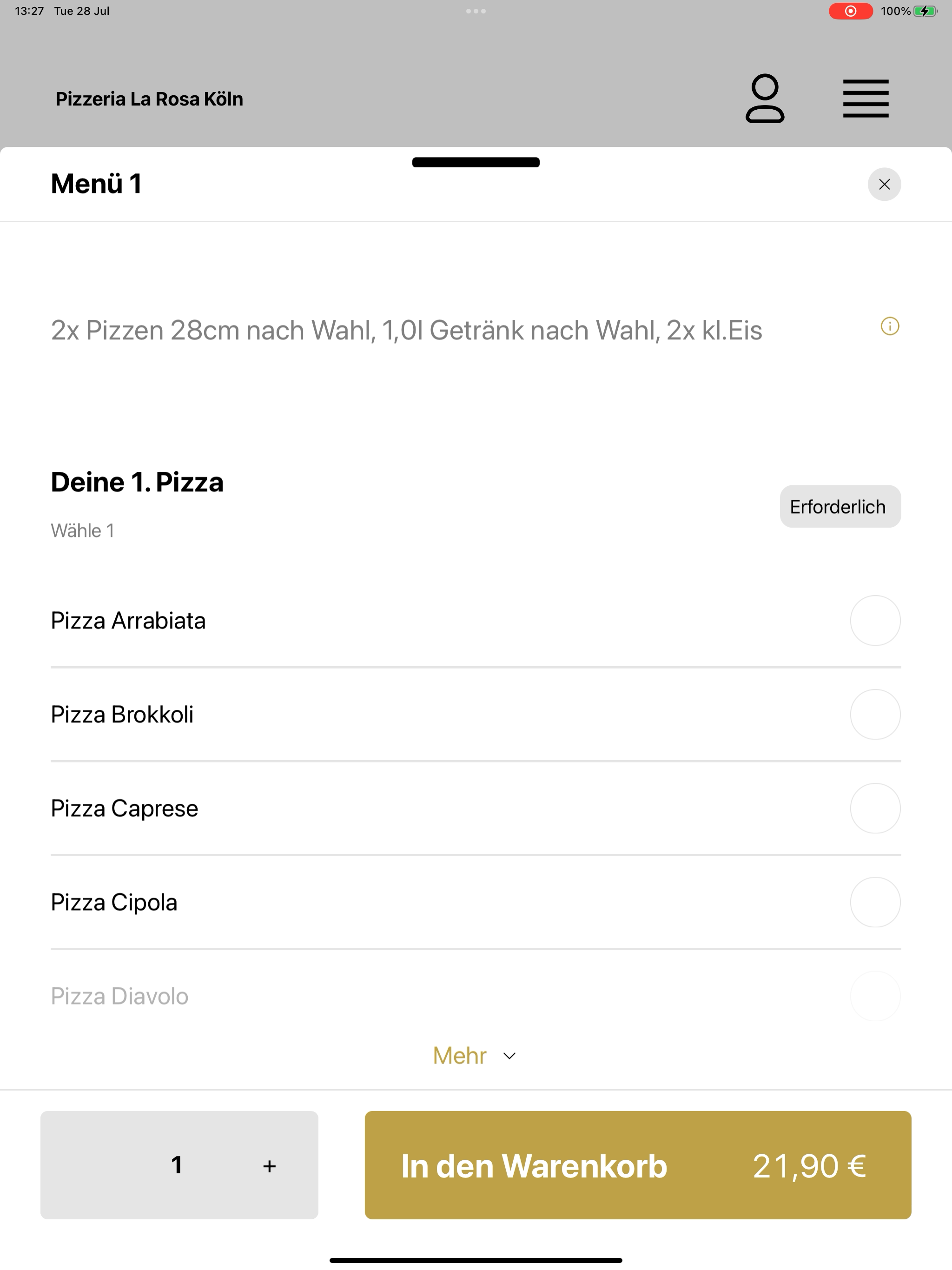 Pizzeria La Rosa DE screenshot 15