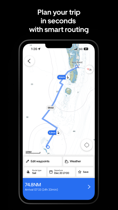 Screenshot #3 pour Orca: Boat GPS, Charts, Routes