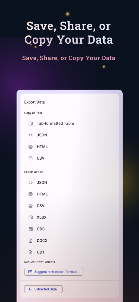 DataSieve: Text to Data screenshot 6