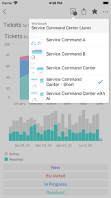Tableau Mobile for BlackBerry screenshot