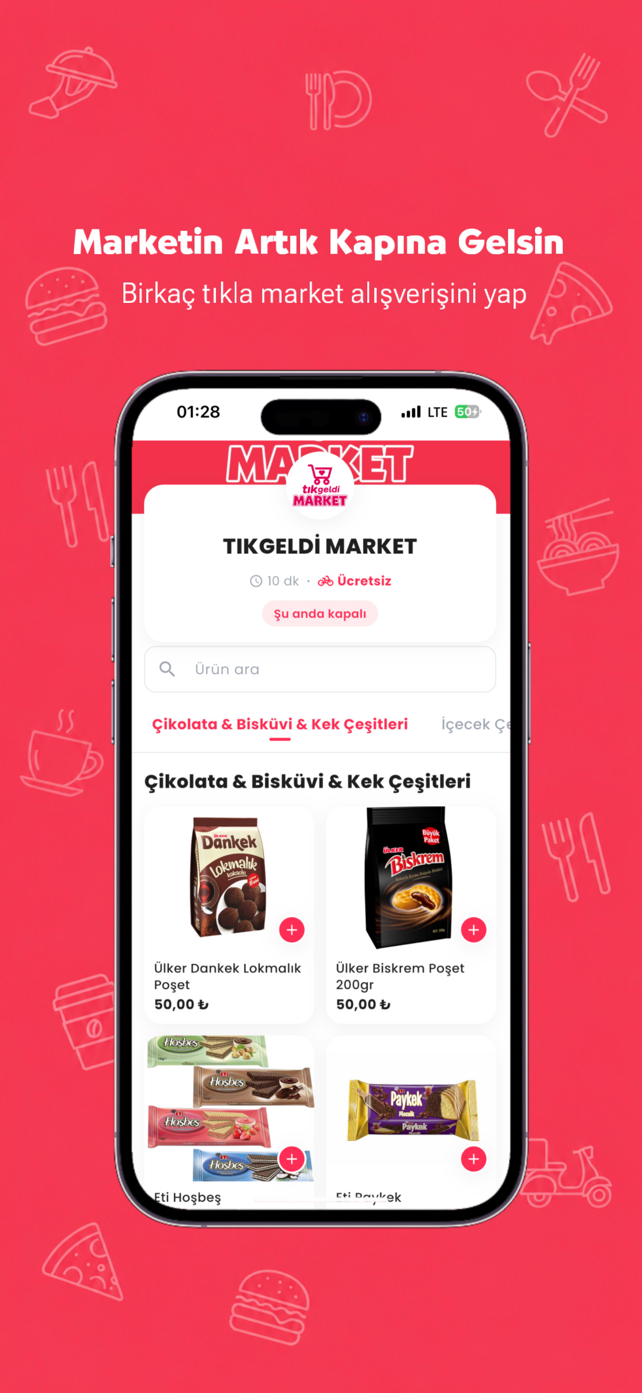 TıkGeldi - Yemek & Market screenshot 4