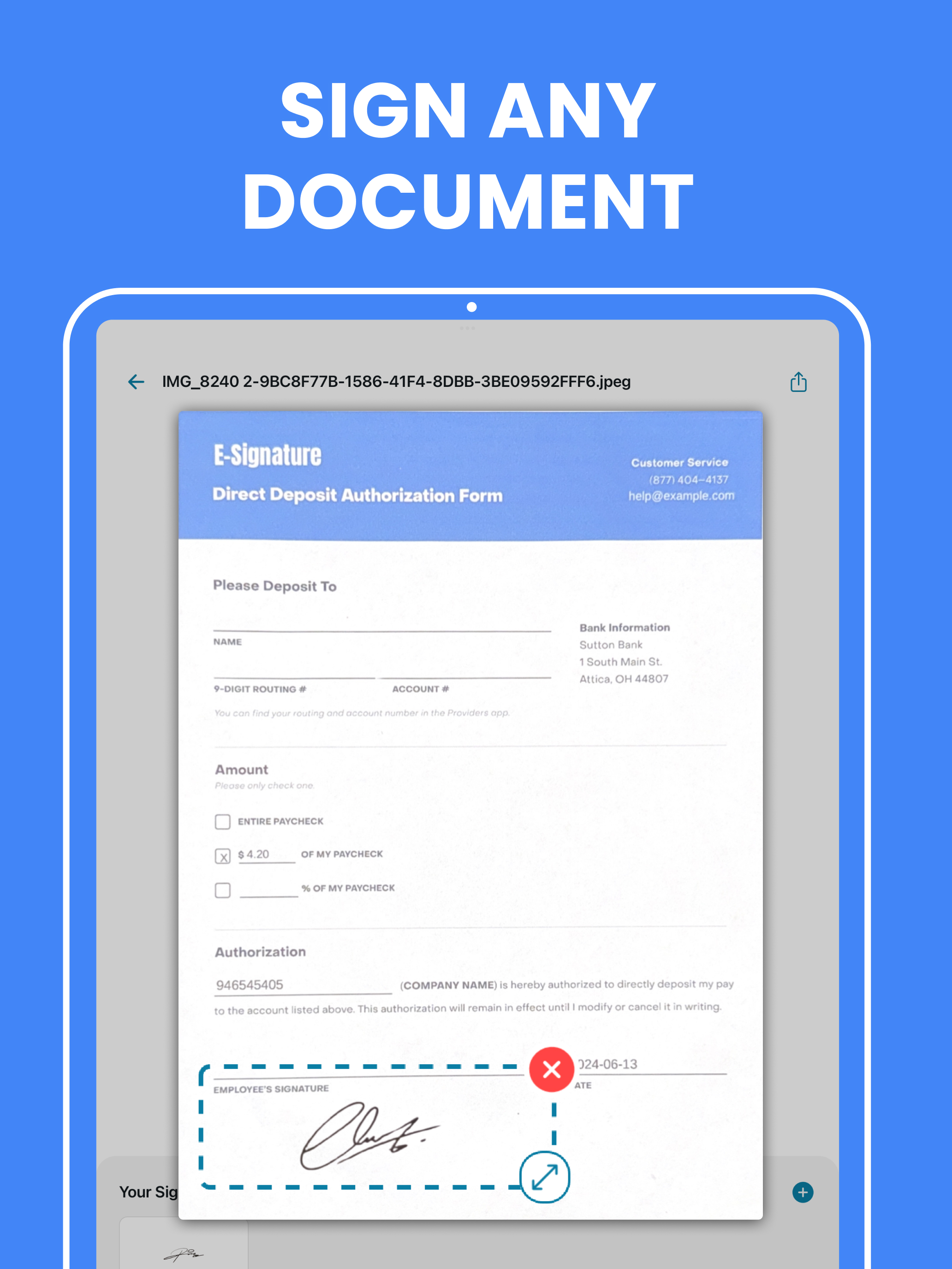 eSigns PDF: Signature Scanner screenshot 7
