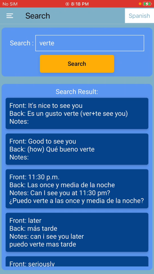 #9. Flashcards4Spanish (iOS) 由: Muthiah Radha