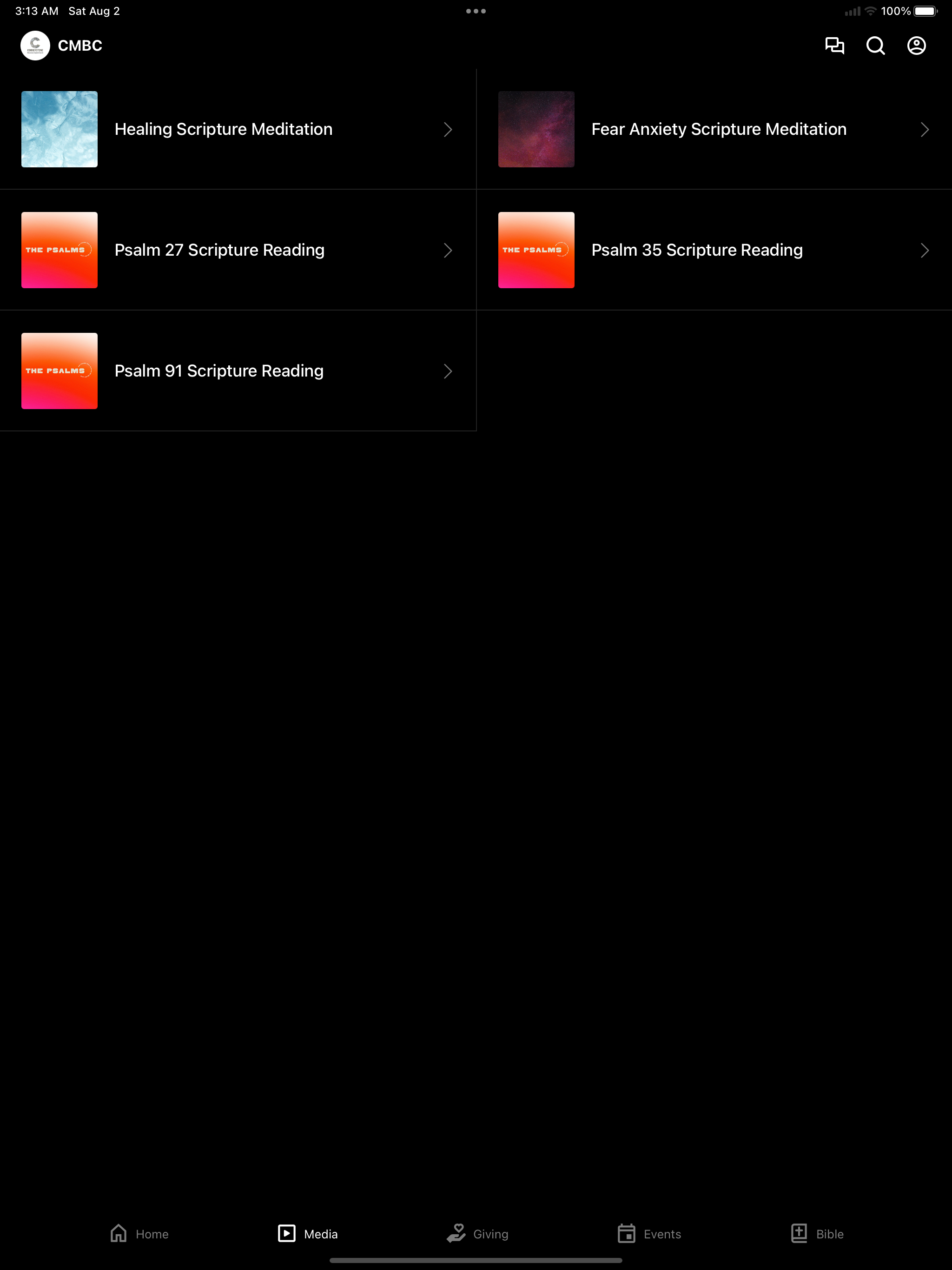 My CMBC screenshot 5