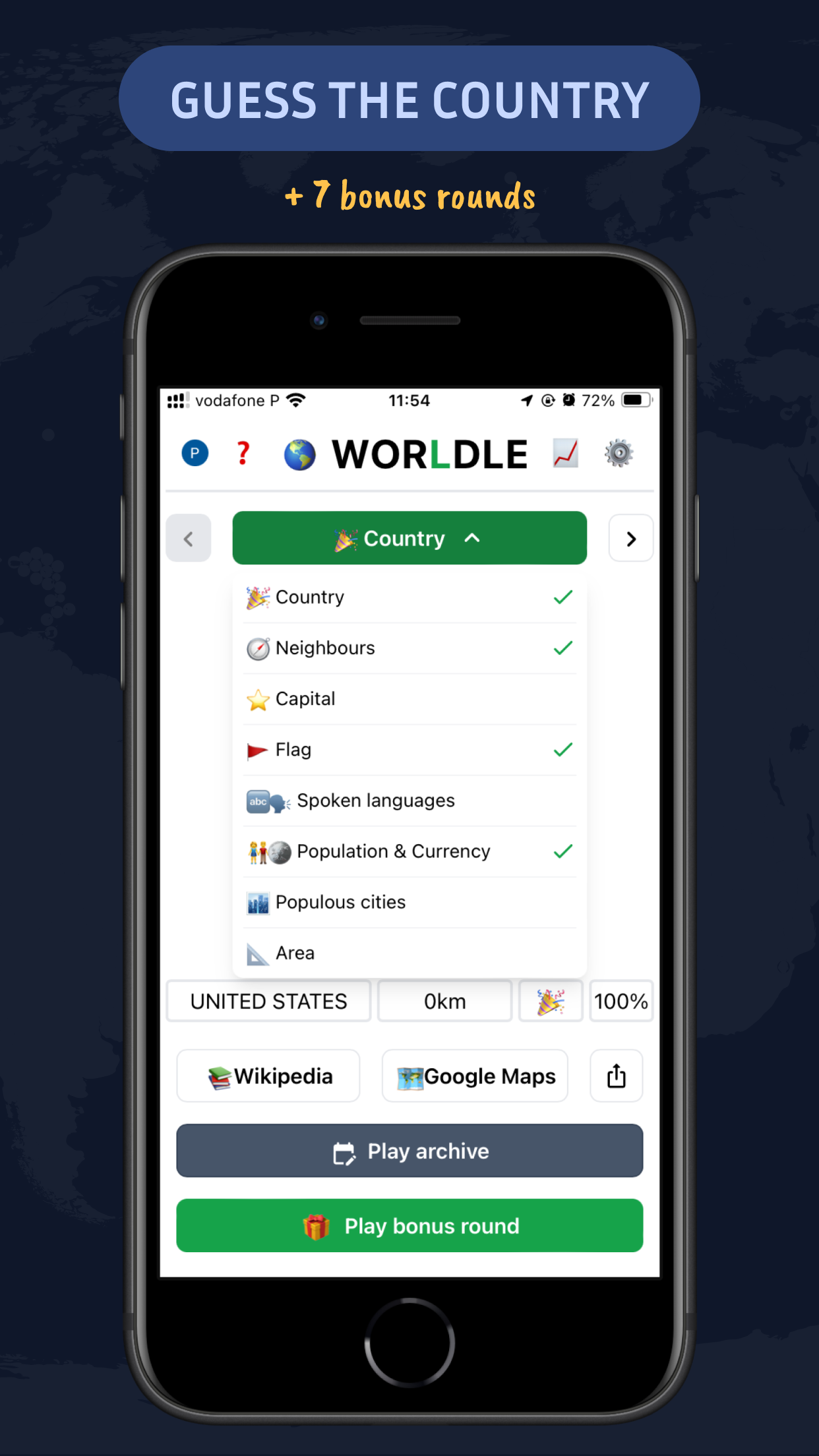 Worldle - Guess The Country! screenshot 2