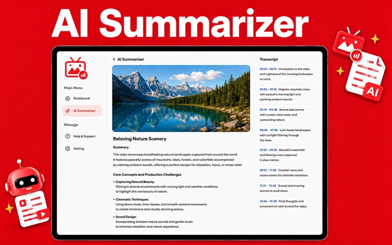 Video Summarizer & Summary AI iPhone screenshot