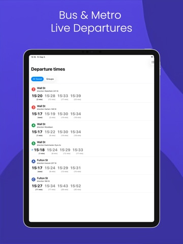 MUNI Commuter Widgets iPad screenshot